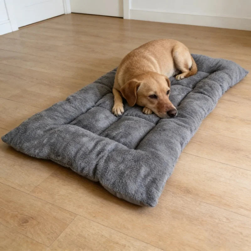 Ultra Soft Plush Dog Bed Comfortable Pet Crate Floor Mat