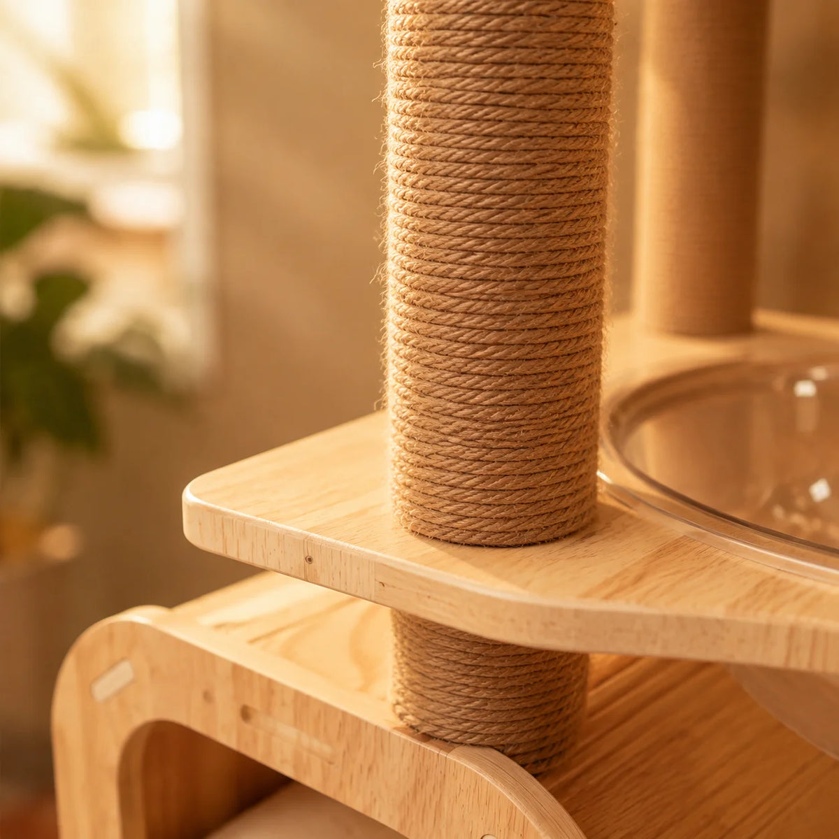 Multi-Level Cat Tree Tower With Hammock And Sisal Scratching Posts