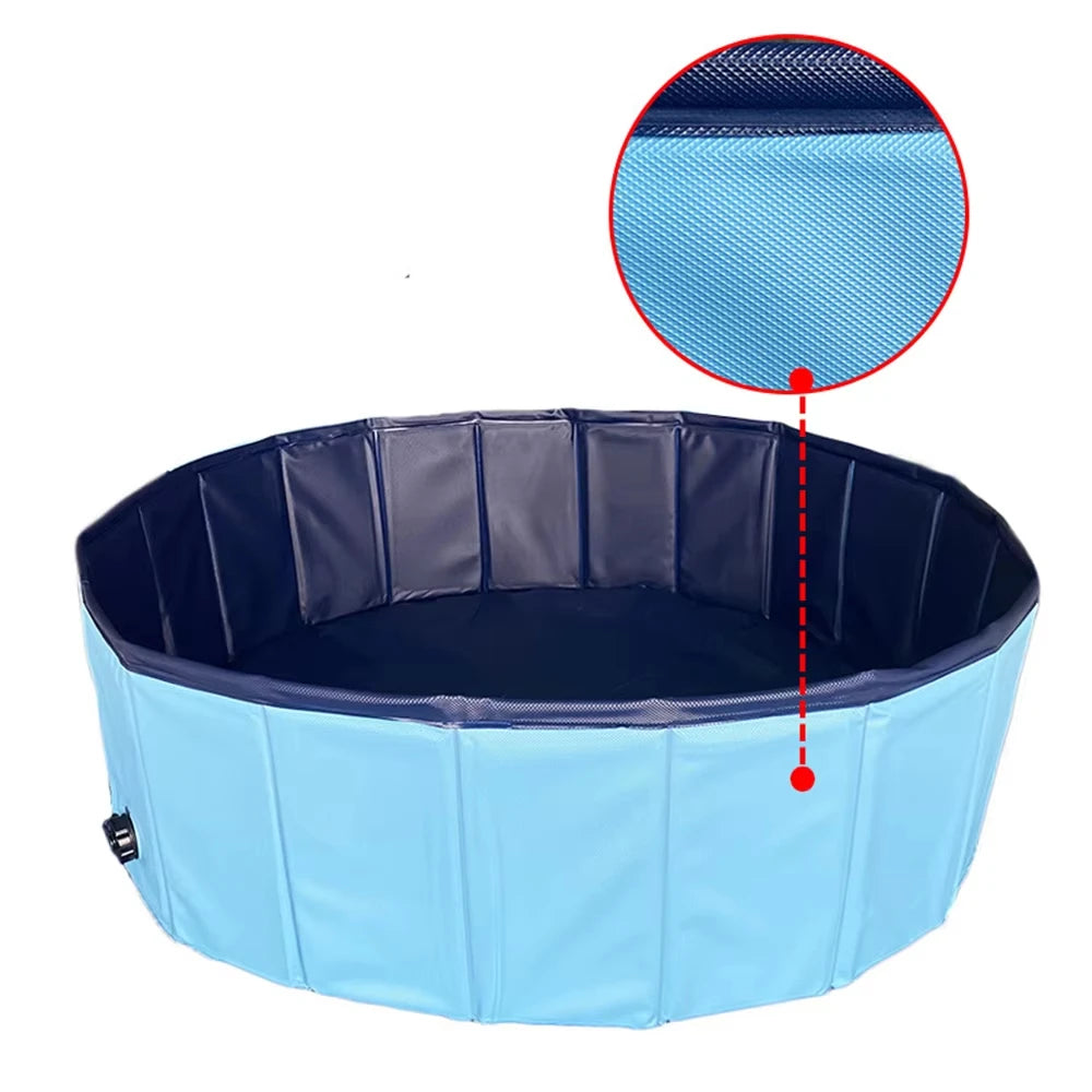 CWV Foldable Dog Swimming Pool Portable Grooming Tub