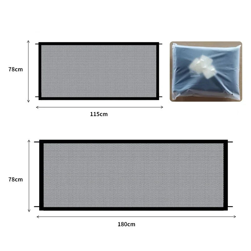Folding Pet Dog Barrier Fence With Breathable Mesh Playpen