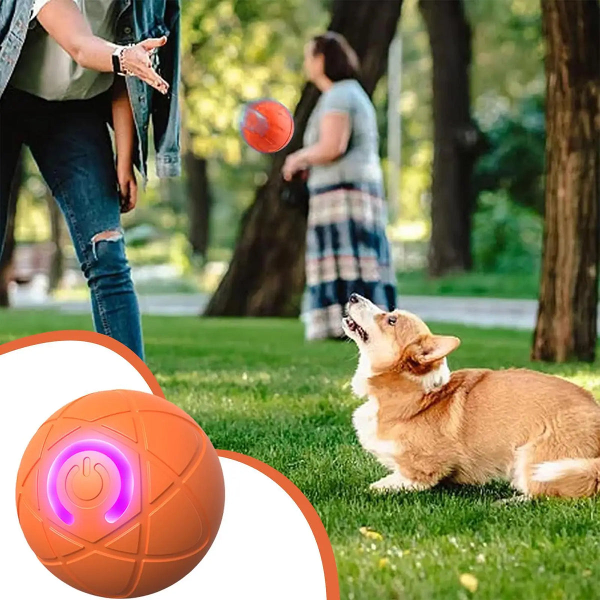 Interactive Self Moving Vibrating Dog Ball Toy For Aggressive Chewers
