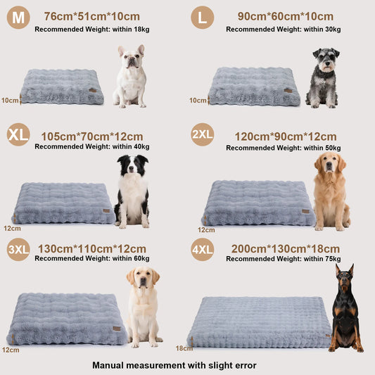 Borwart Ultra Plush Dog Bed With Removable Washable Cover