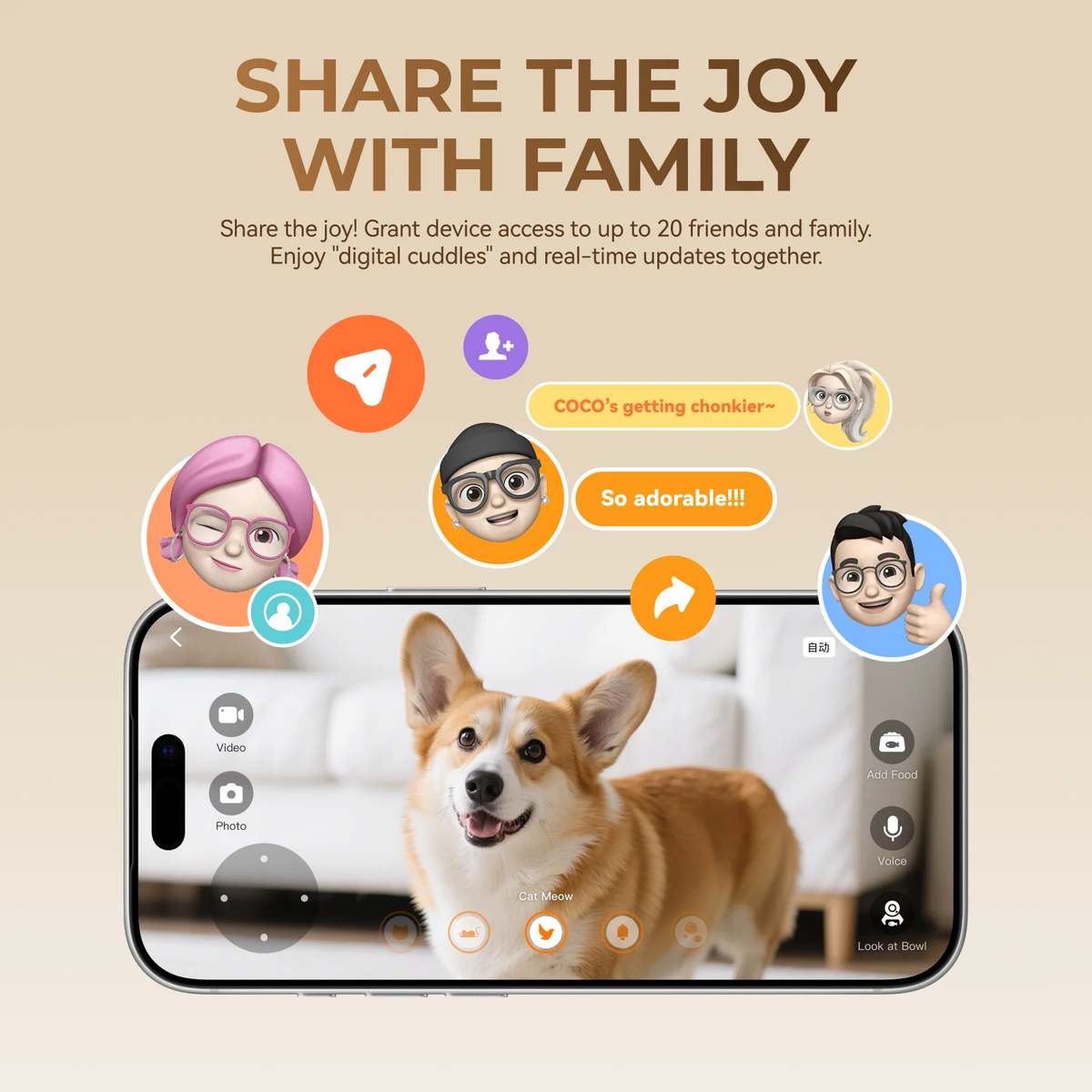 HHOLOVE Automatic Pet Feeder With 1080P Camera And App Control
