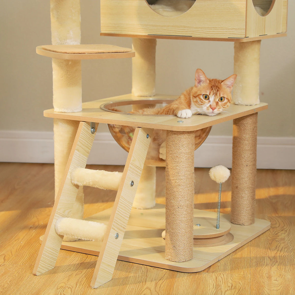 PAWZ Ro Multi-Level Indoor Cat Tree With Condo And Hammock