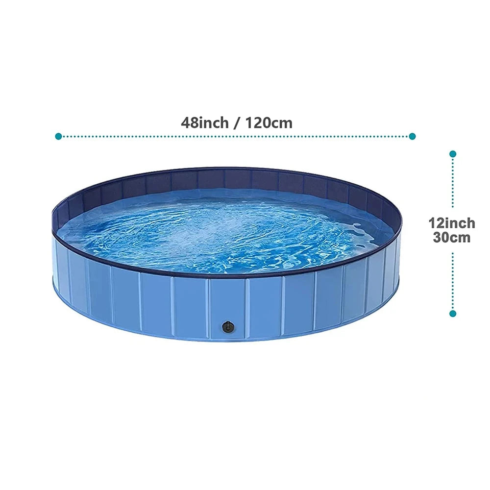CWV Foldable Dog Swimming Pool Portable Grooming Tub