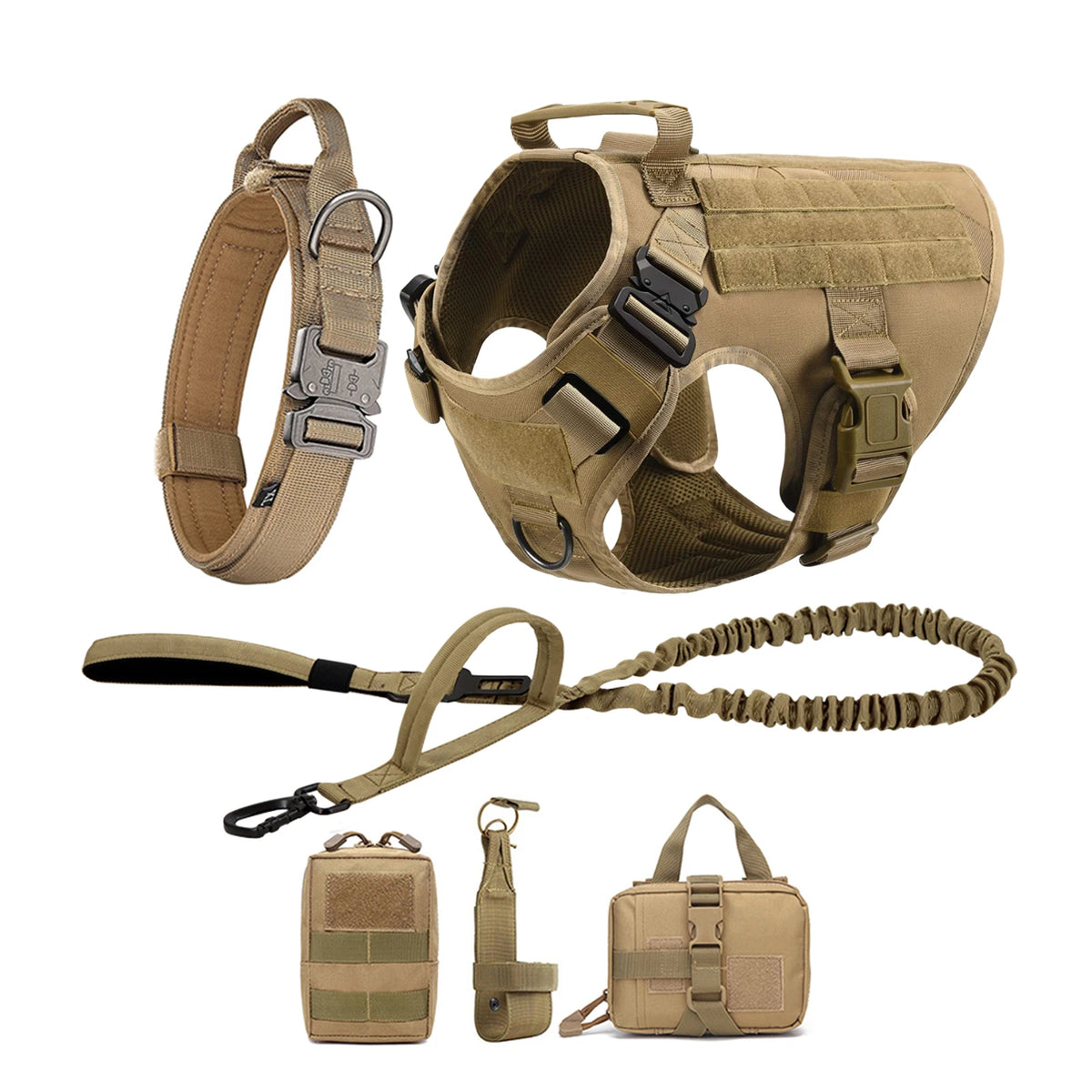 PetraVel Tactical Dog Harness With Adjustable Chest Plate