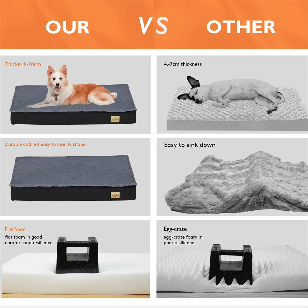Borwart Waterproof Orthopedic Dog Bed With Removable Washable Cover