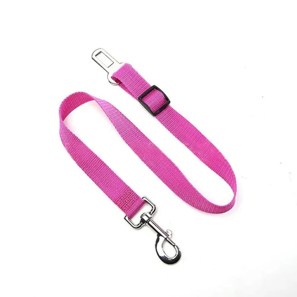 Adjustable Dog Vehicle Seatbelt Harness With Breathable Mesh Design