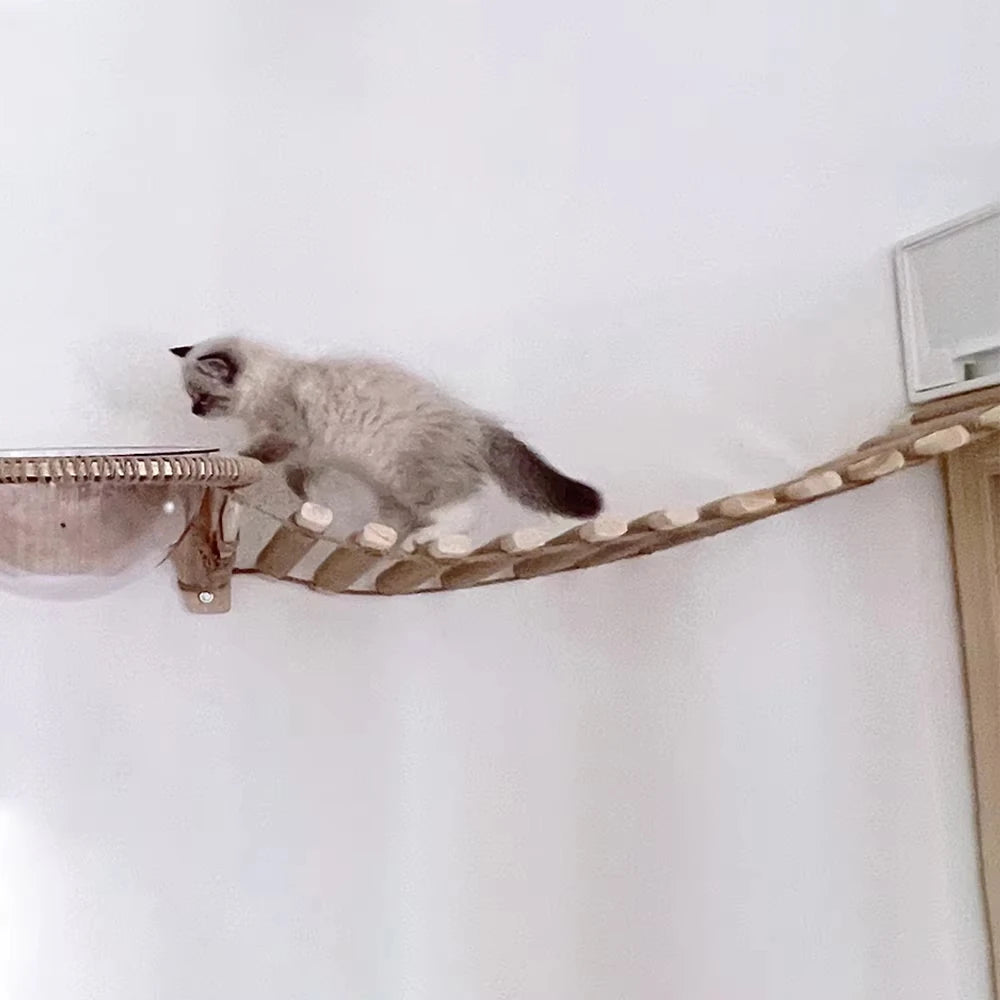 CWV Sisal Rope Cat Bridge Ladder Scratcher DIY Pet Furniture