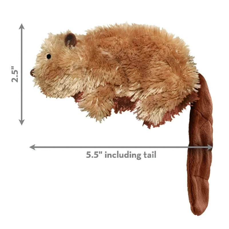 Squeaky Beaver Plush Dog Toy for Interactive Play and Chewing