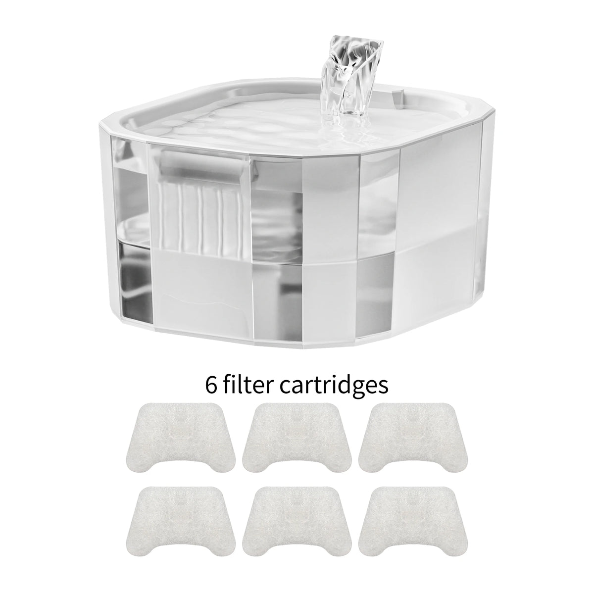 Automatic Cat Water Fountain And Feeder With Silent USB Pump