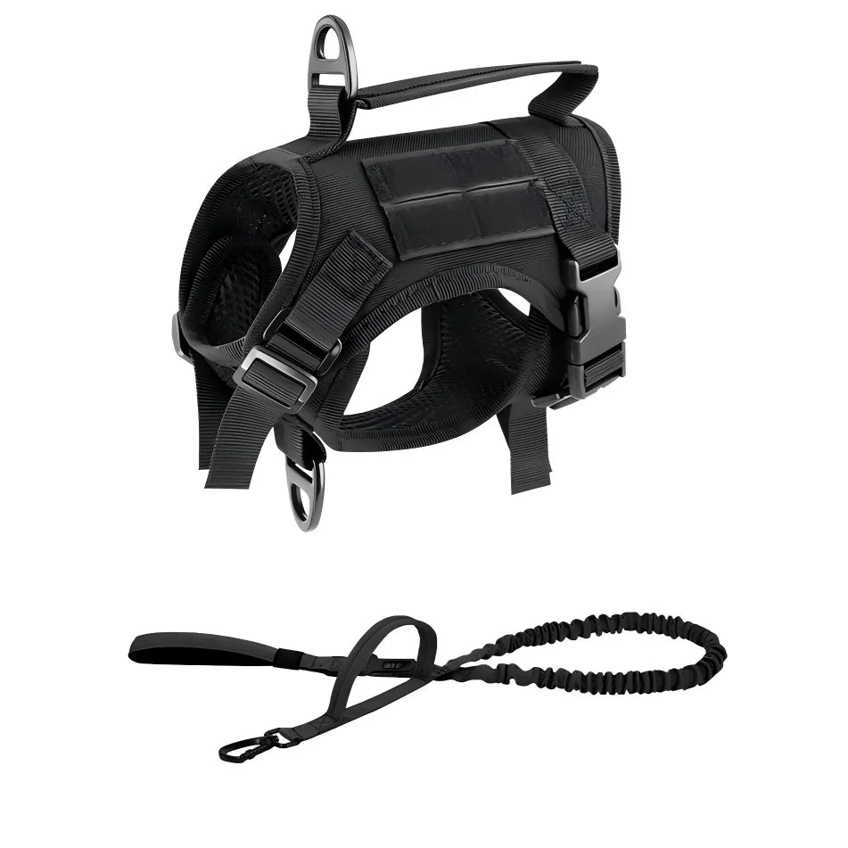 Petravel Adjustable Tactical Cat Harness Vest And Leash Set