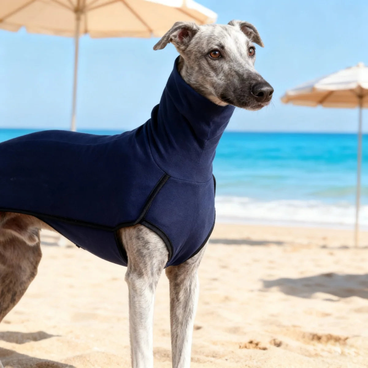 Dog Fleece Winter Coat Pajamas Turtleneck Stretch Greyhound Apparel