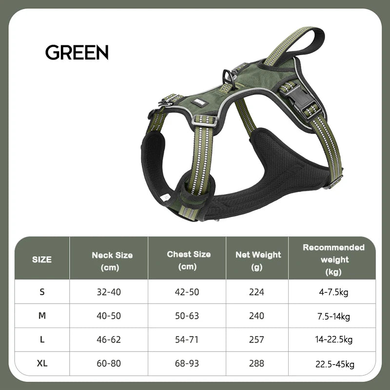 Reflective Heavy Duty Car Safety Harness With Seatbelt For Dogs