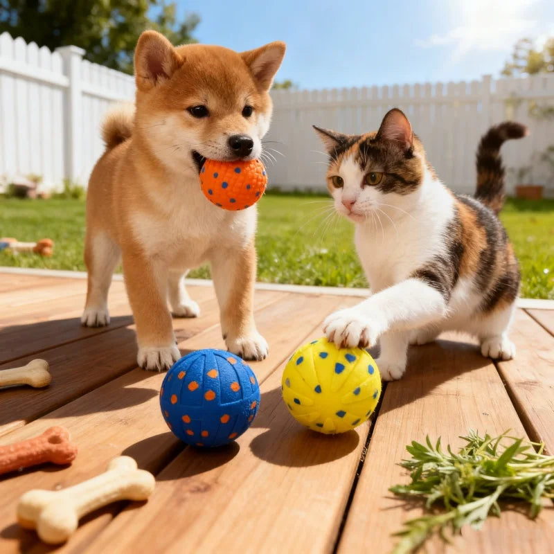 Booteely Automatic Interactive Bouncing And Rotating Dog Ball Toy