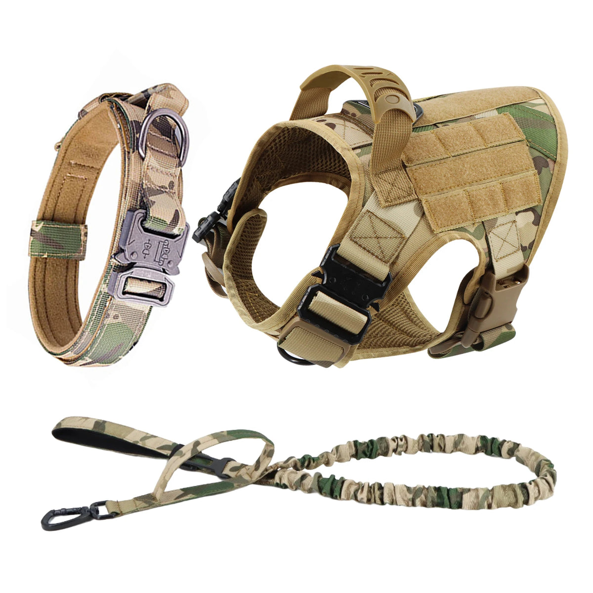 PetraVel Padded Nylon Dog Harness With Quick Release Leash
