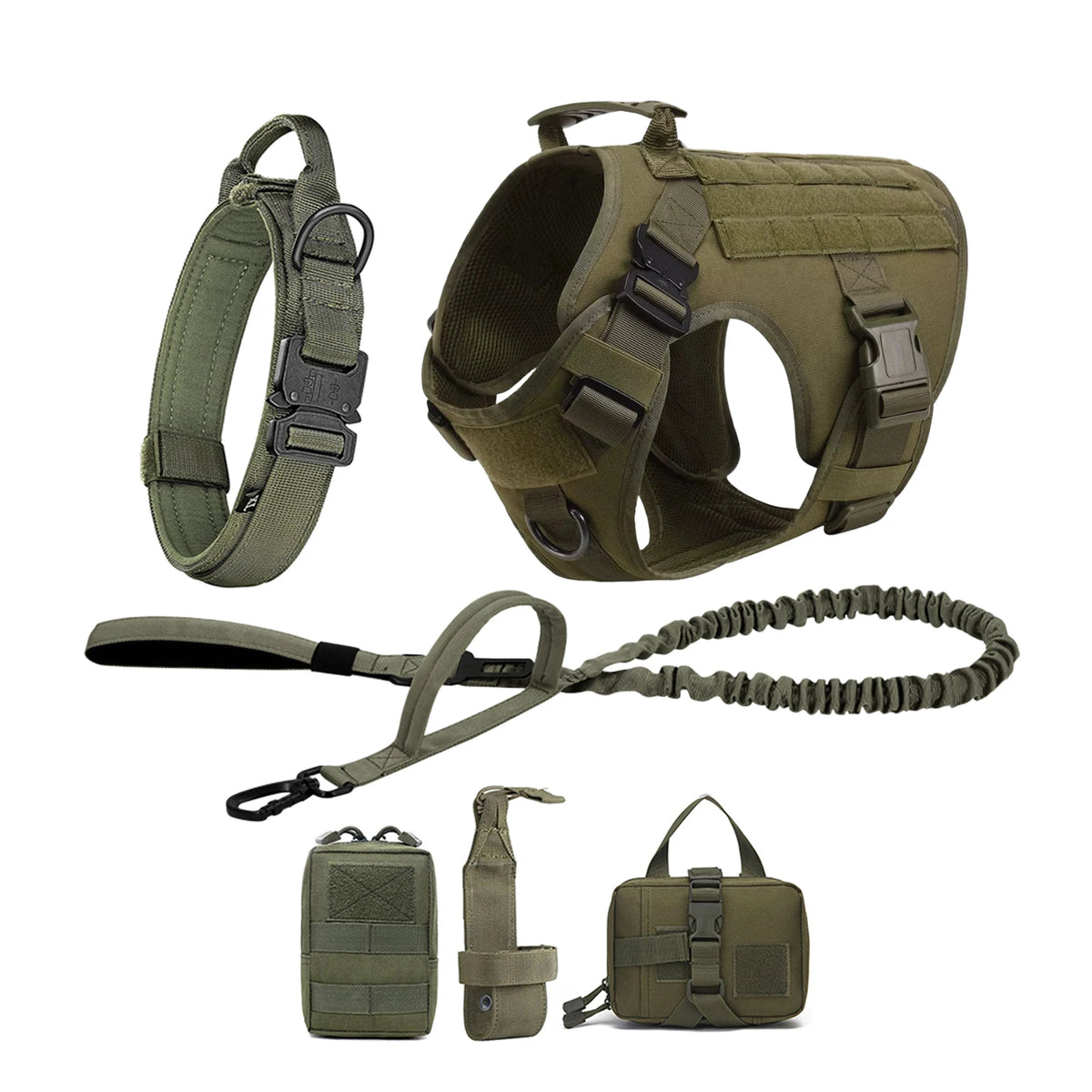 PetraVel Tactical Dog Harness With Adjustable Chest Plate