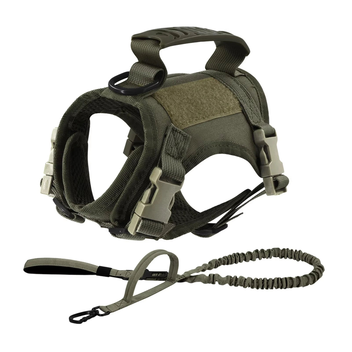 Petavel Tactical Dog Harness And Adjustable Leash Set For Small Dogs