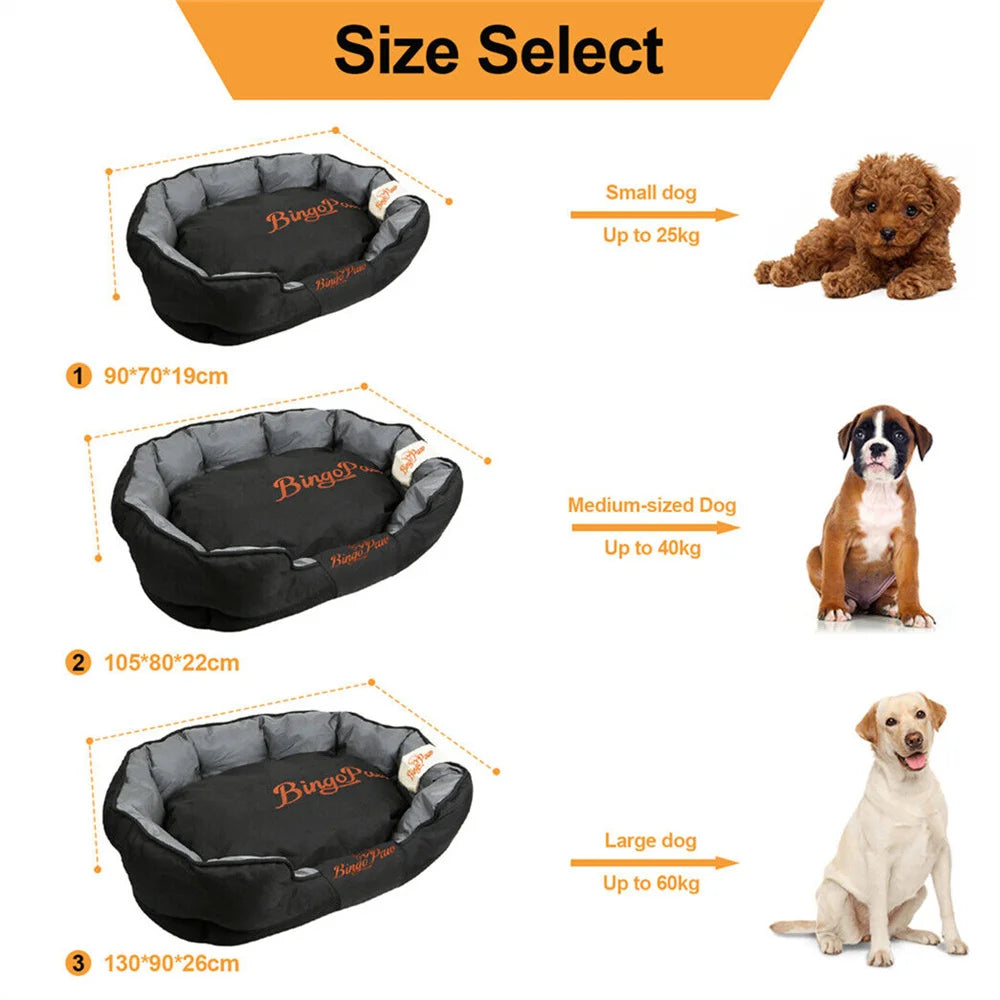 Borwart Orthopedic Waterproof Dog Bed With Washable Cotton Fill