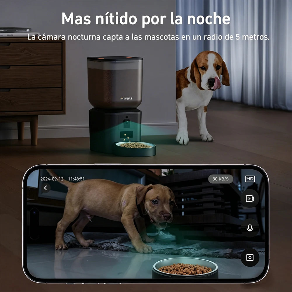 Nityers Smart Automatic Cat Feeder With Camera And Night Vision