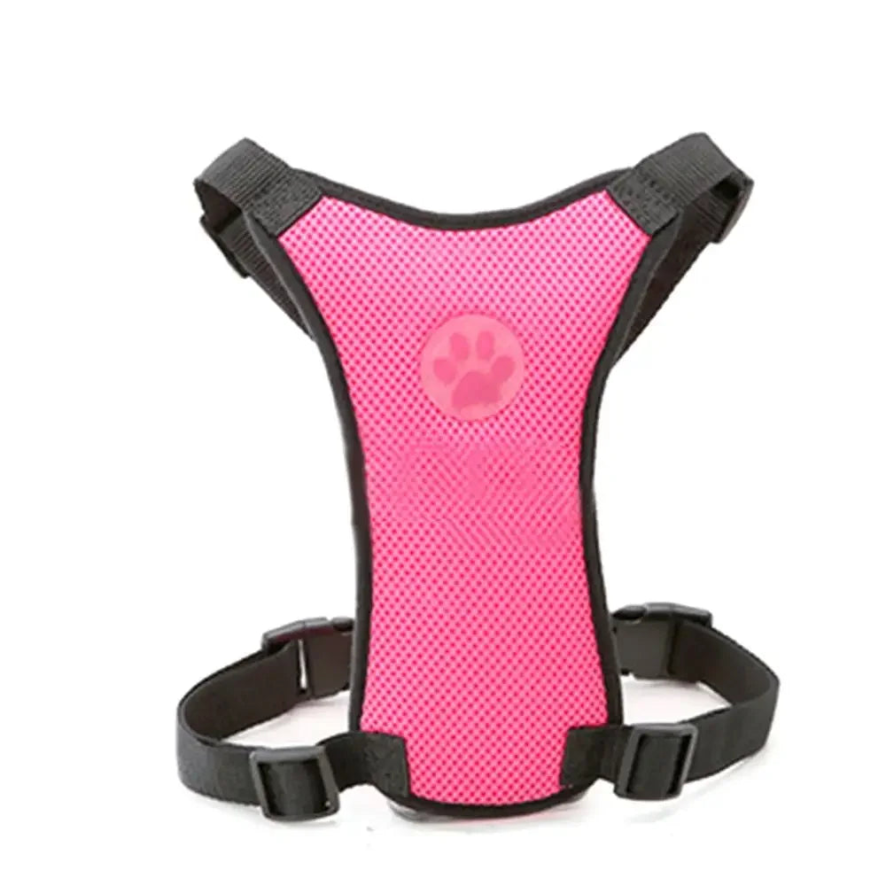 Adjustable Dog Vehicle Seatbelt Harness With Breathable Mesh Design