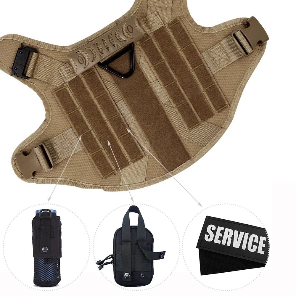 PetraVel Padded Nylon Dog Harness With Quick Release Leash