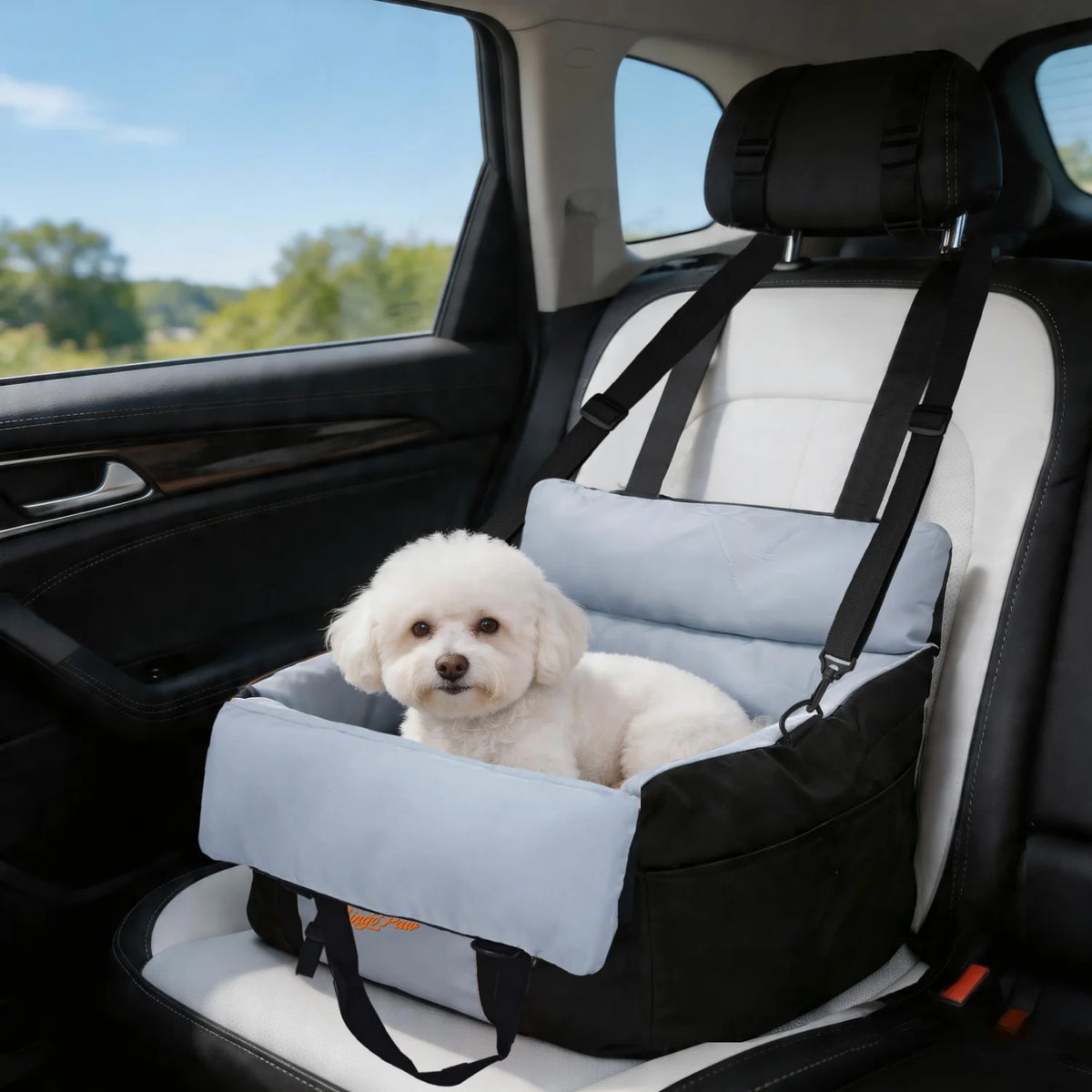 Bingopaw Washable Dog Car Seat With Breathable Cushion