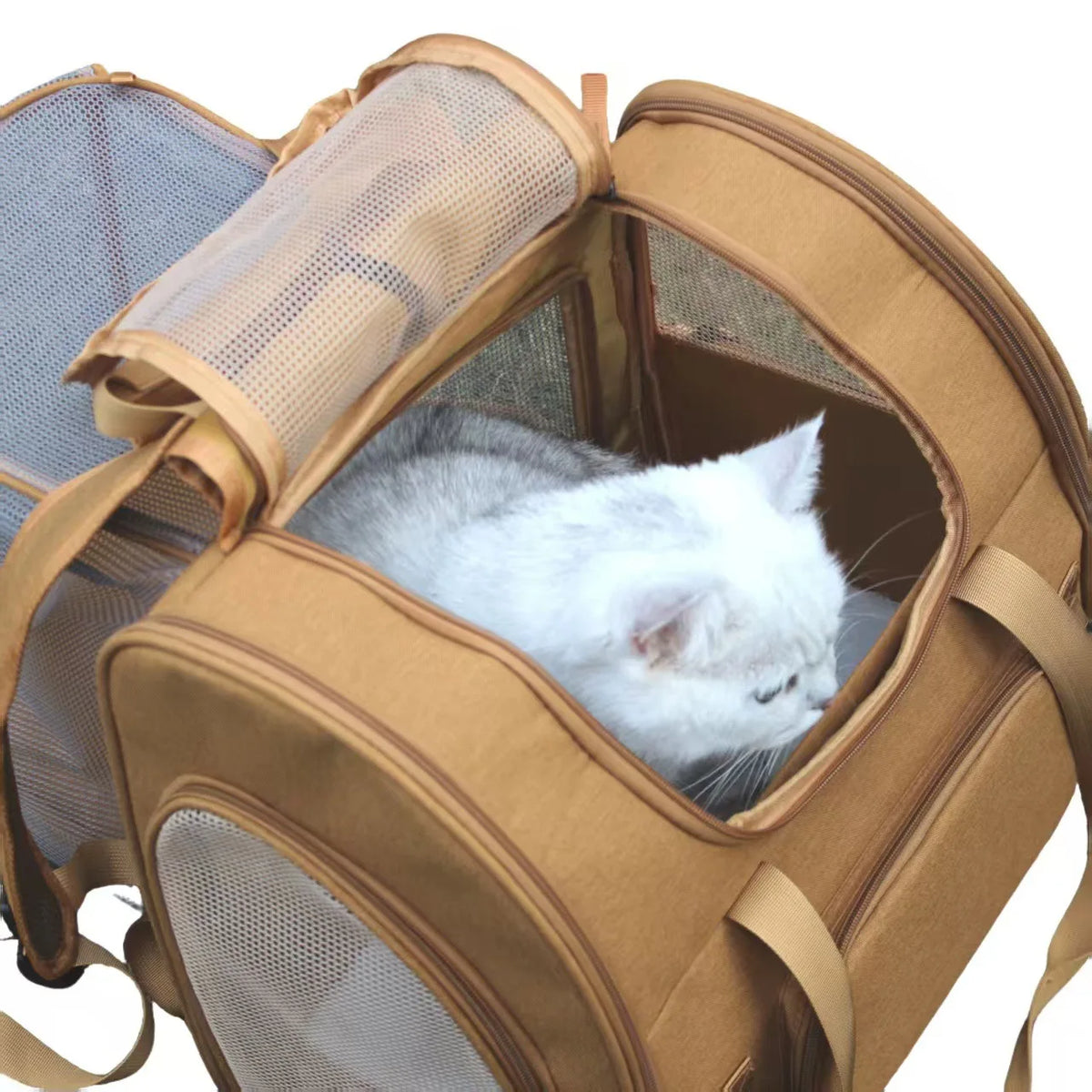 Large Capacity Breathable Pet Carrier Backpack For Cats And Dogs