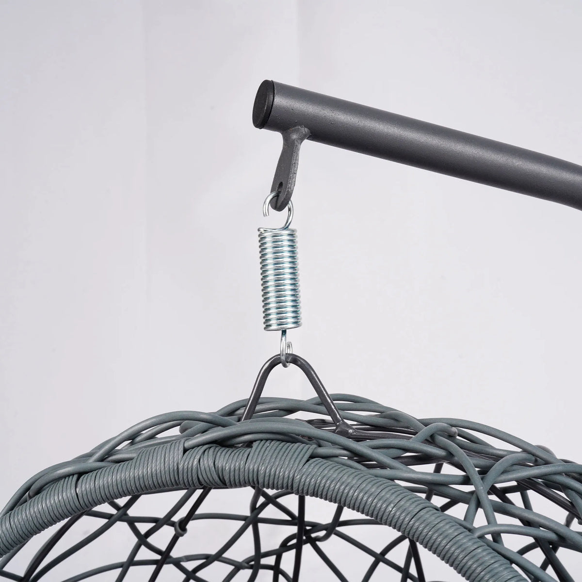 Rattan Wicker Cat Swing Bed With Hanging Stand And Cushion