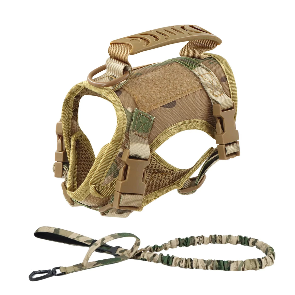 Petavel Tactical Dog Harness And Adjustable Leash Set For Small Dogs