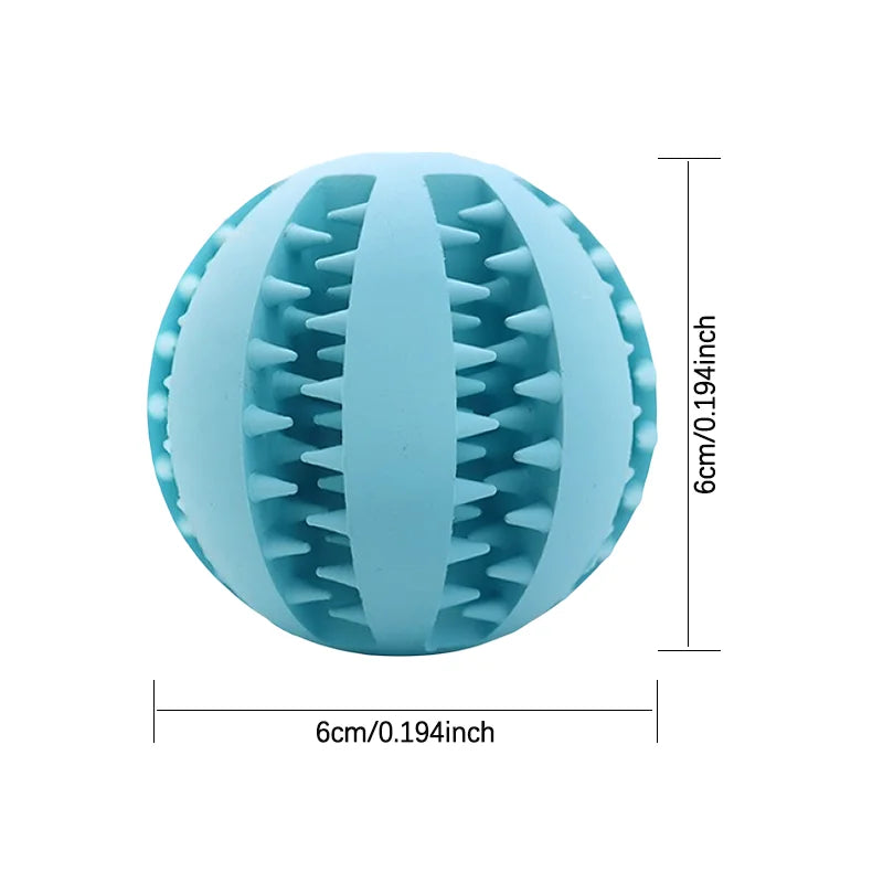 Interactive Rubber Dog Teething Toy Ball For Puppy Training