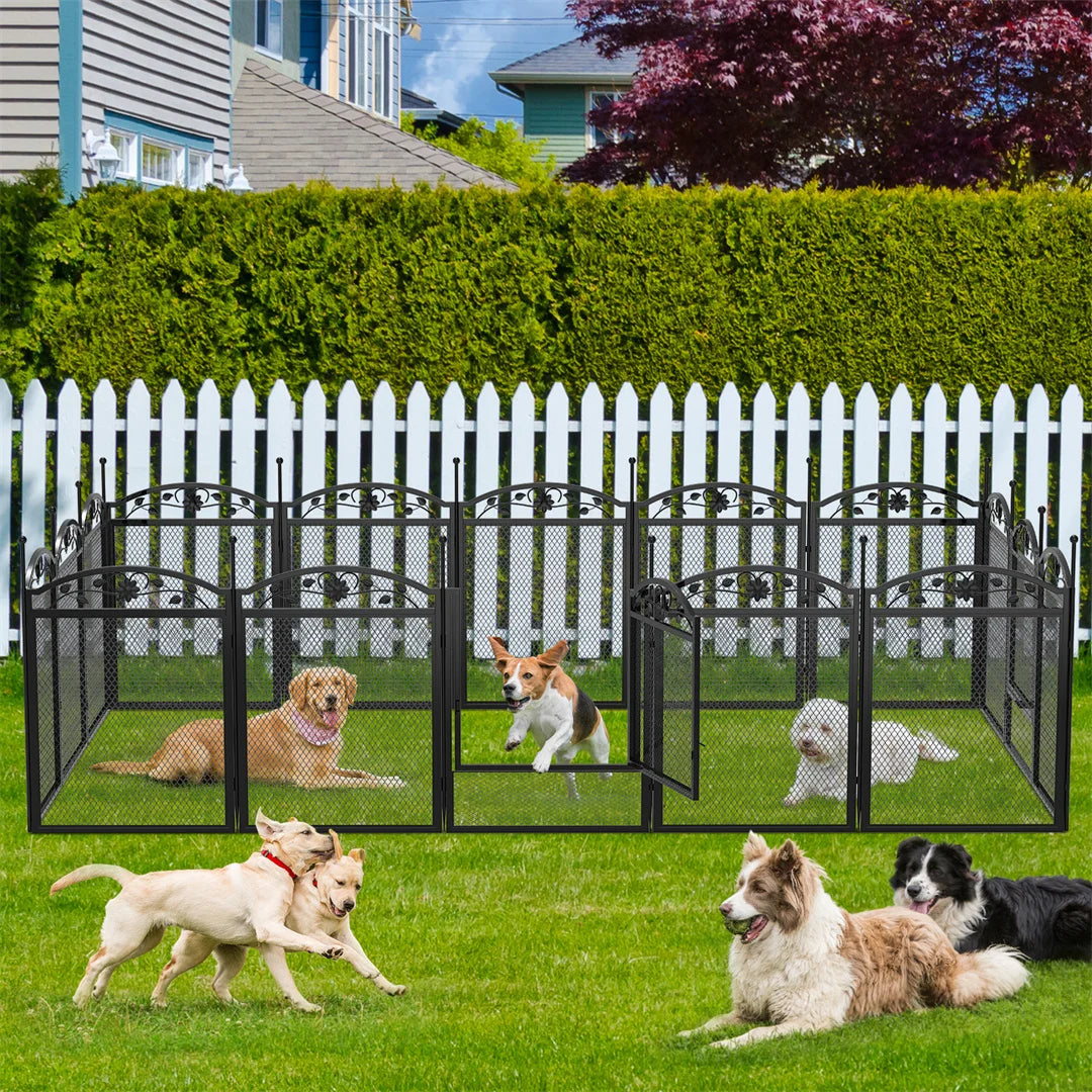 Bingopaw Heavy Duty Dog Playpen Sturdy Metal Pet Fence