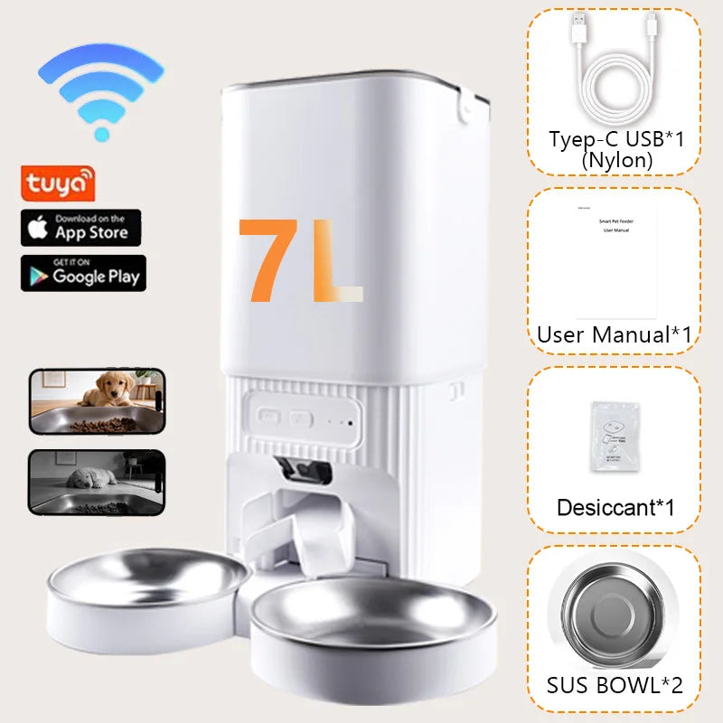 Nityers Smart WiFi Pet Feeder With Camera And App Control
