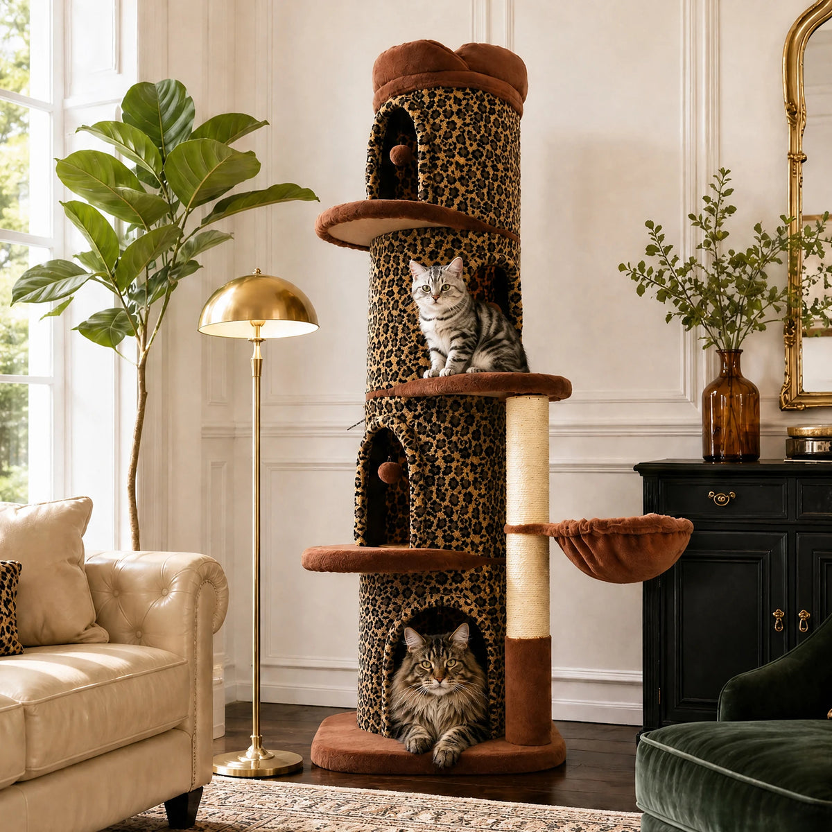 P Cat Tree Tower With Condos Scratching Posts And Beds