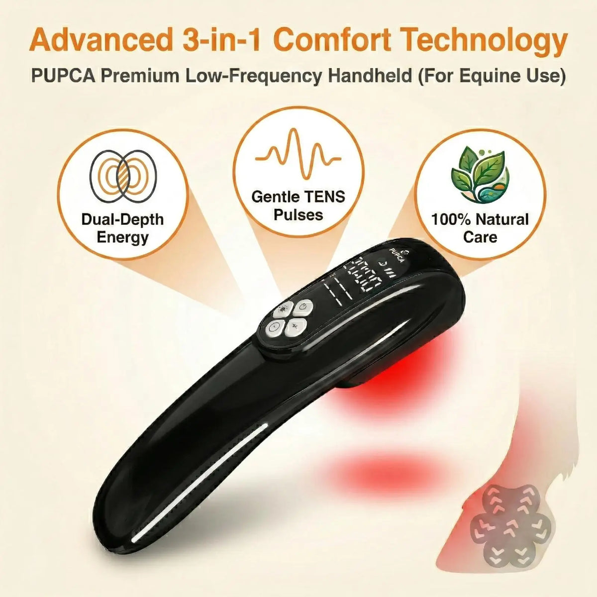 4*808nm Laser Therapy for Horses Tens Red Light Therapy Physiotherapy for Horses Tendon/Ligament Injuries and Pain Relief