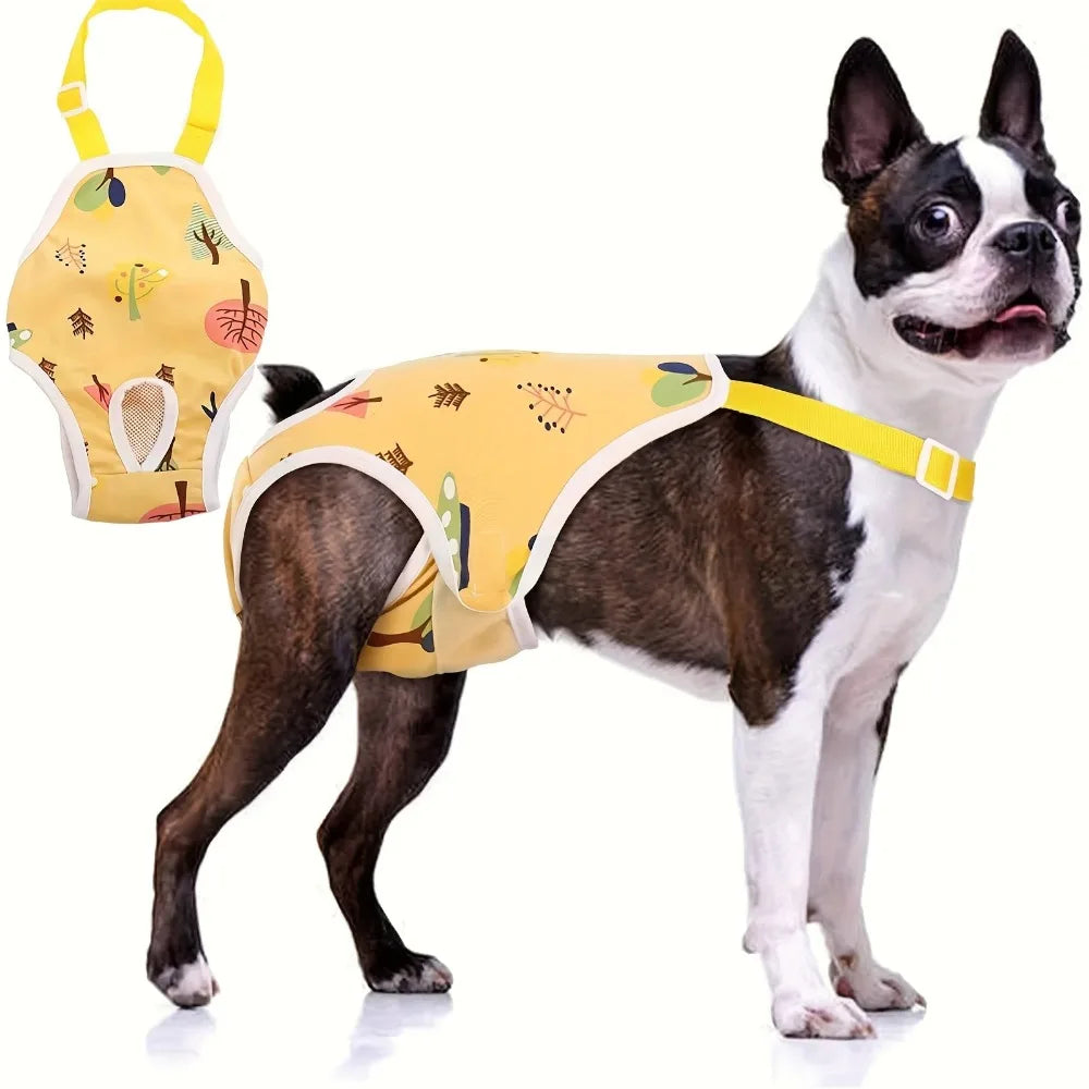 Adjustable Washable Female Dog Underwear for French Bulldogs