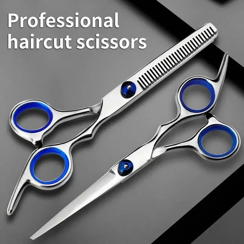 Stainless Steel Round Tip Pet Grooming Scissors, Safe Sharp Anti-Injury Hair Trimmer for Dogs Cats Precise Grooming Tool
