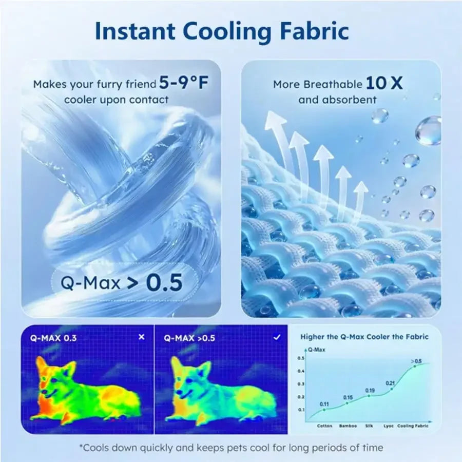 Breathable Cooling Cat Bed With Thick Comfortable Padding