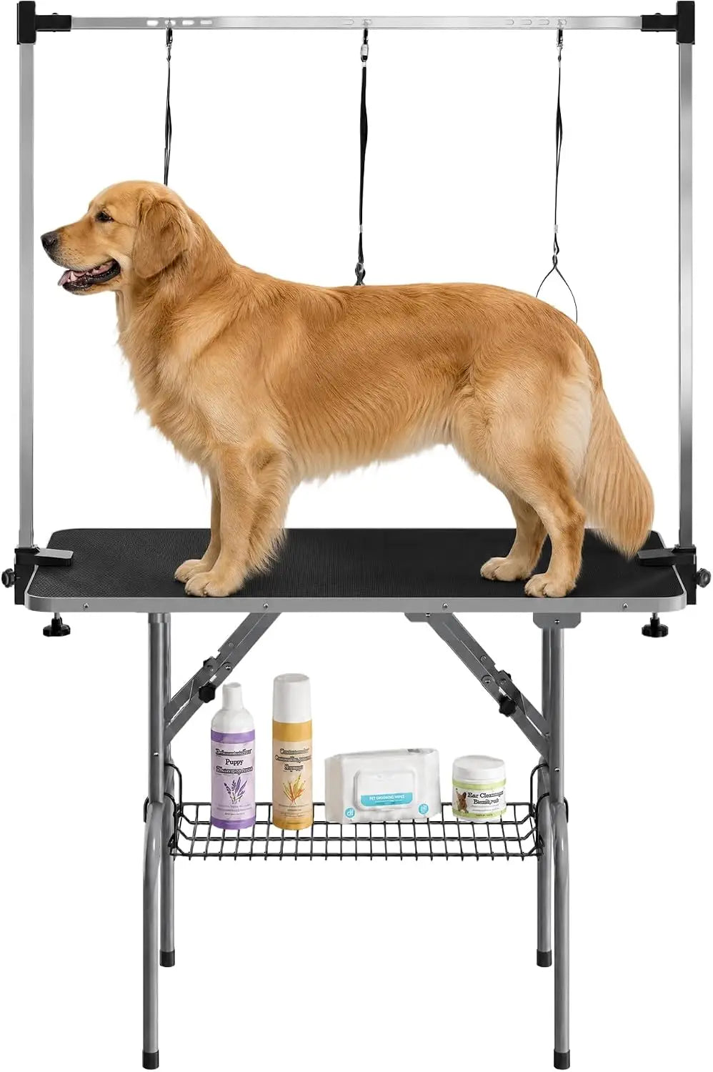 Garvee Professional Foldable Dog Grooming Table With Adjustable H Arm
