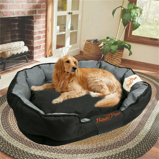 Borwart Orthopedic Waterproof Dog Bed With Washable Cotton Fill