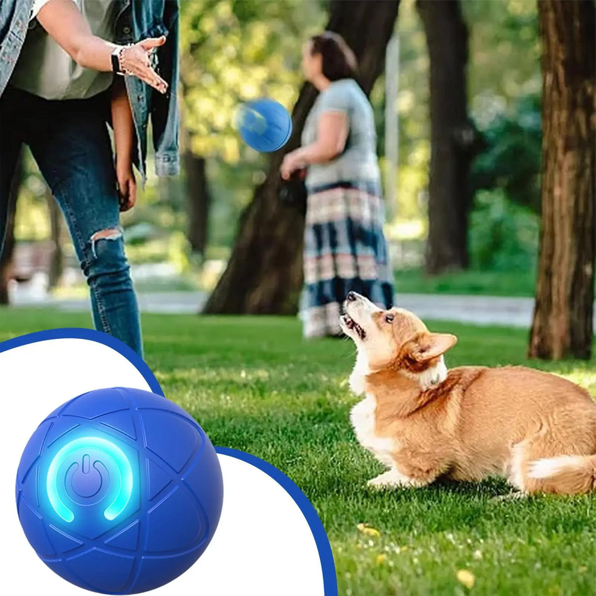 Interactive Self Moving Vibrating Dog Ball Toy For Aggressive Chewers