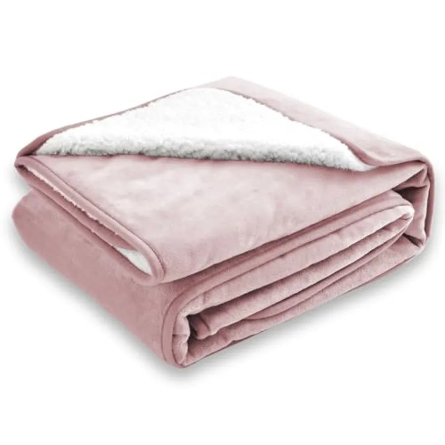 Waterproof Blanket for Bed Couch Sofa, Soft Liquid Pee Proof Pet Blanket for Dog Puppy Cat, Reversible Sherpa Fleece Furniture