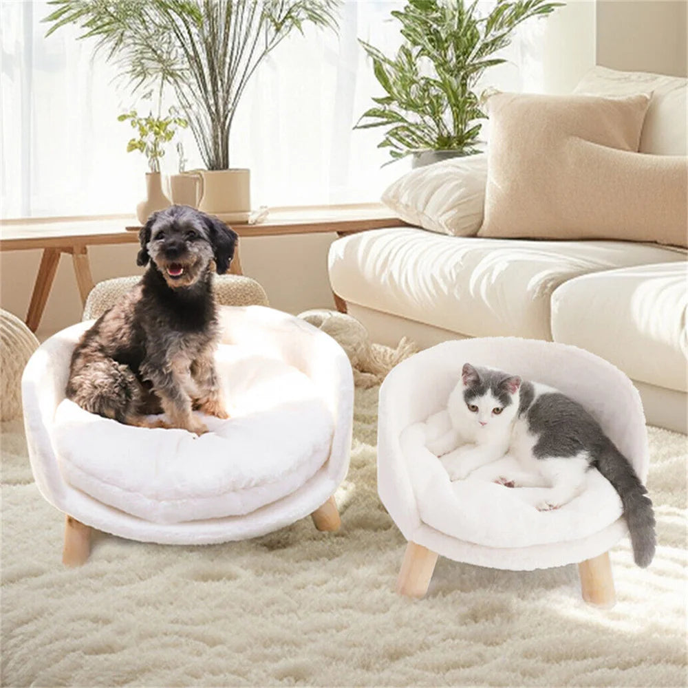 Borwart Elevated Pet Sofa Bed With Removable Waterproof Cover