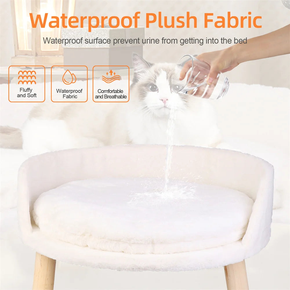 Borwart Elevated Pet Sofa Bed With Removable Waterproof Cover