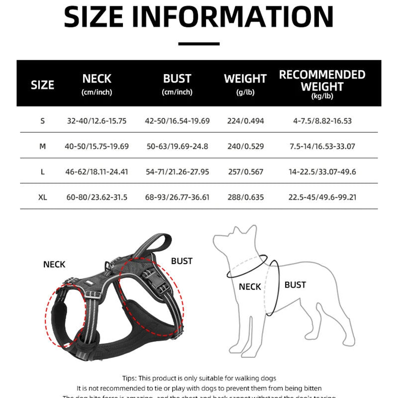 Reflective Heavy Duty Car Safety Harness With Seatbelt For Dogs