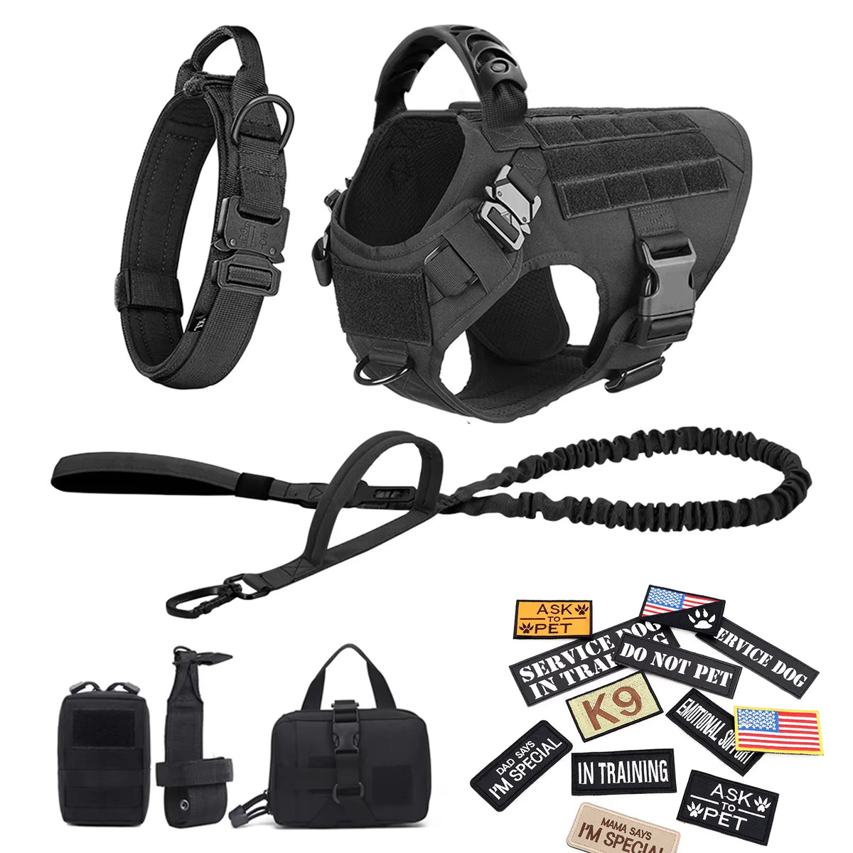 PetraVel Tactical Dog Harness Vest With Padded Design