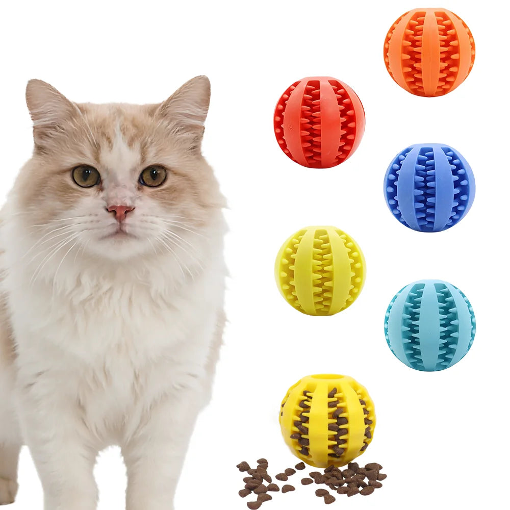 Interactive Rubber Dog Teething Toy Ball For Puppy Training