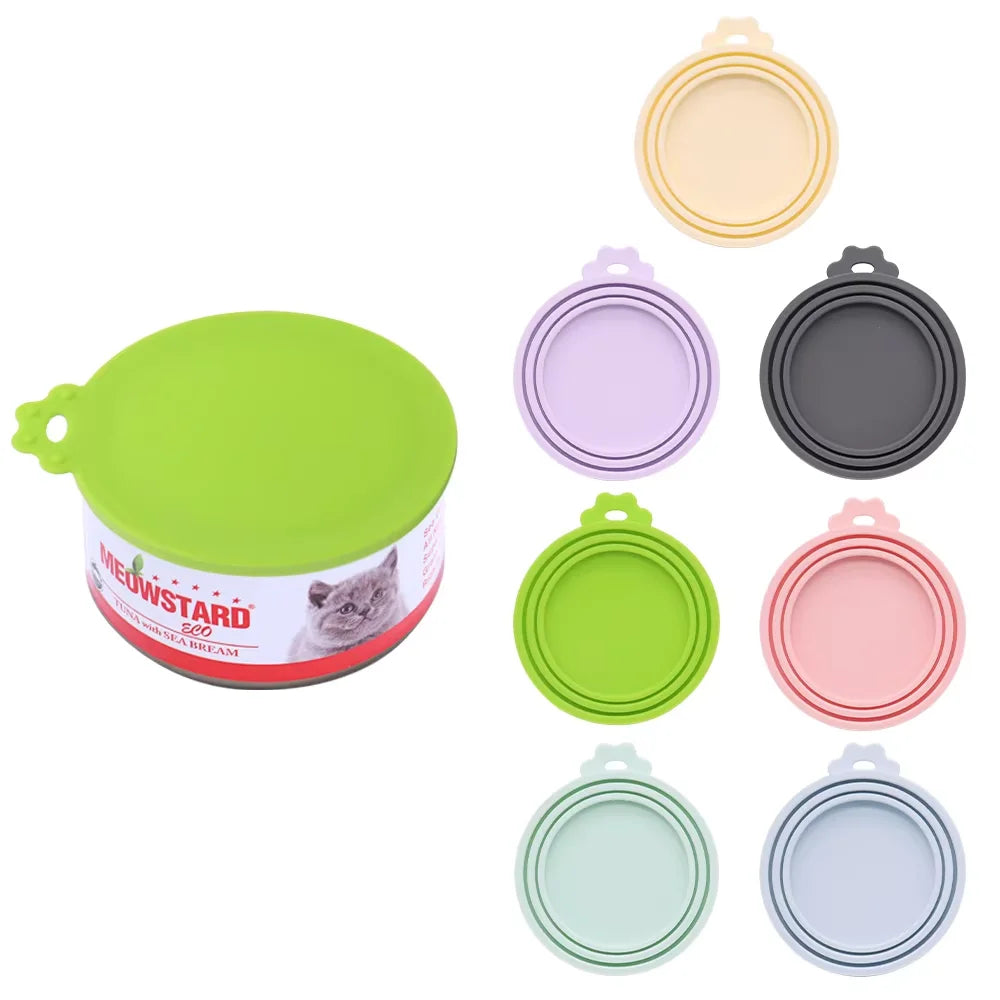 Reusable Silicone Pet Food Storage Lid For Cats And Dogs