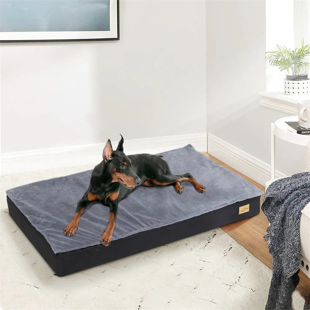 Borwart Orthopedic Dog Bed With Waterproof Washable Cover