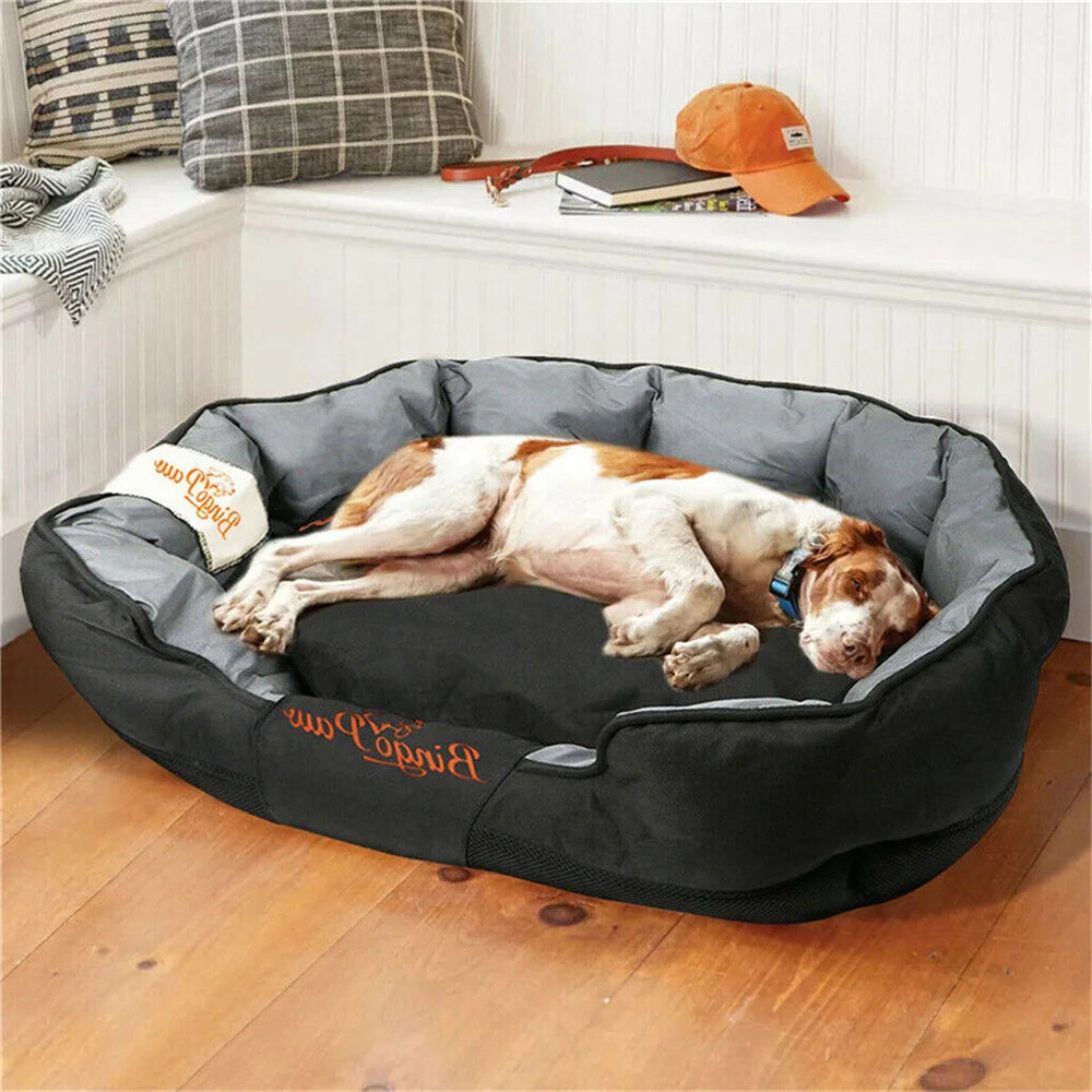 Borwart Orthopedic Waterproof Dog Bed With Washable Cotton Fill